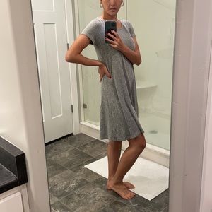 Old Navy, heather gray dress, small